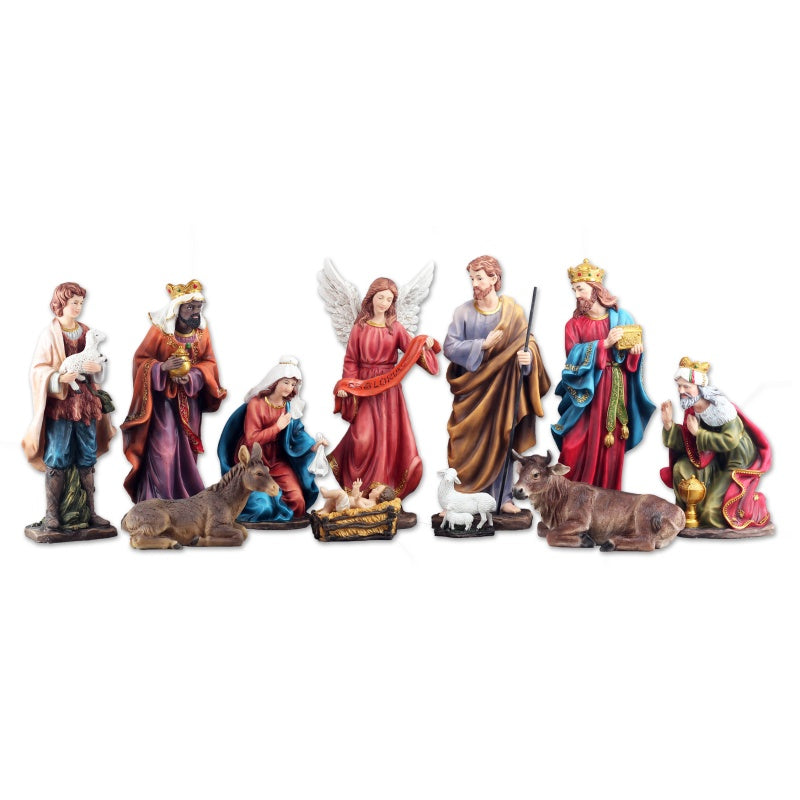 8" Nativity Set - 11 Pieces