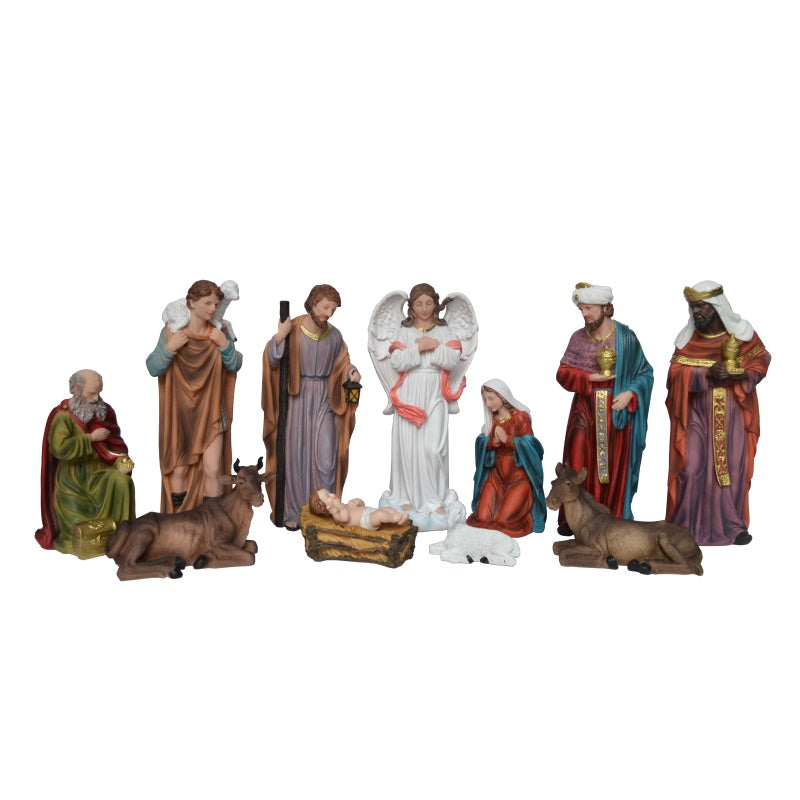 11 Piece Polyresin Nativity Set