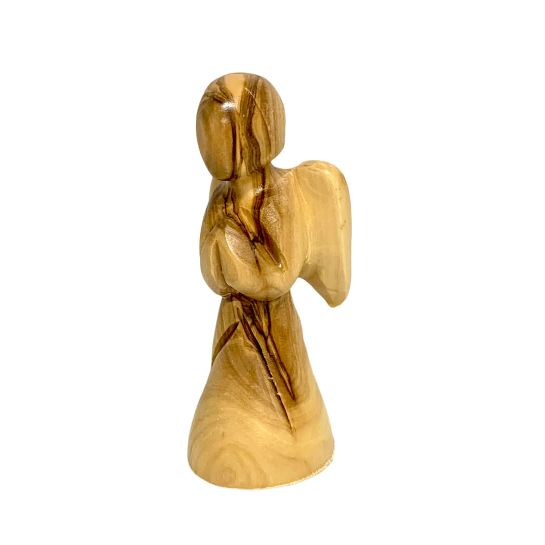 3.5" Olive Wood Angel Statue