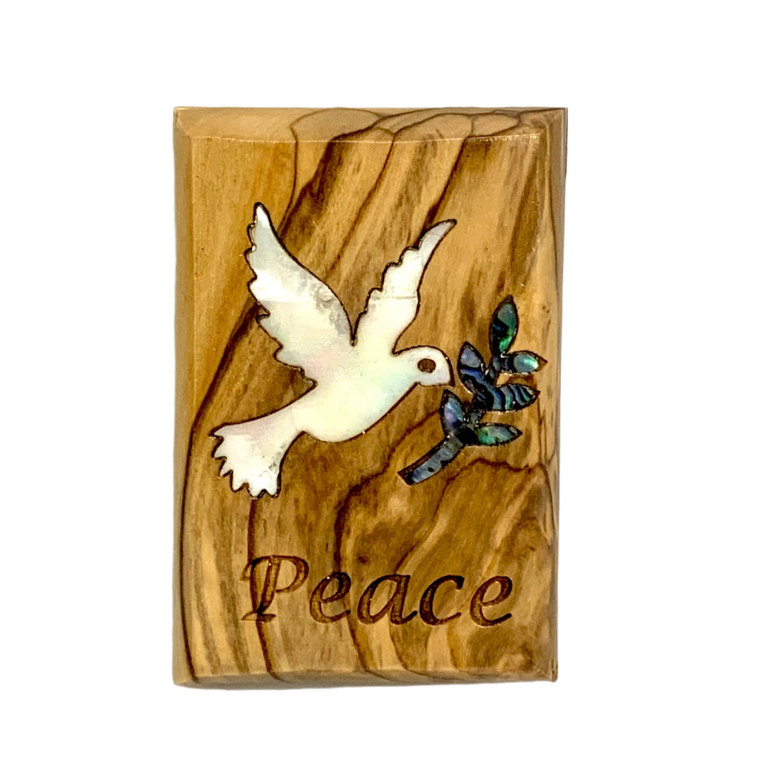 Olive Wood Holy Spirit Magnet