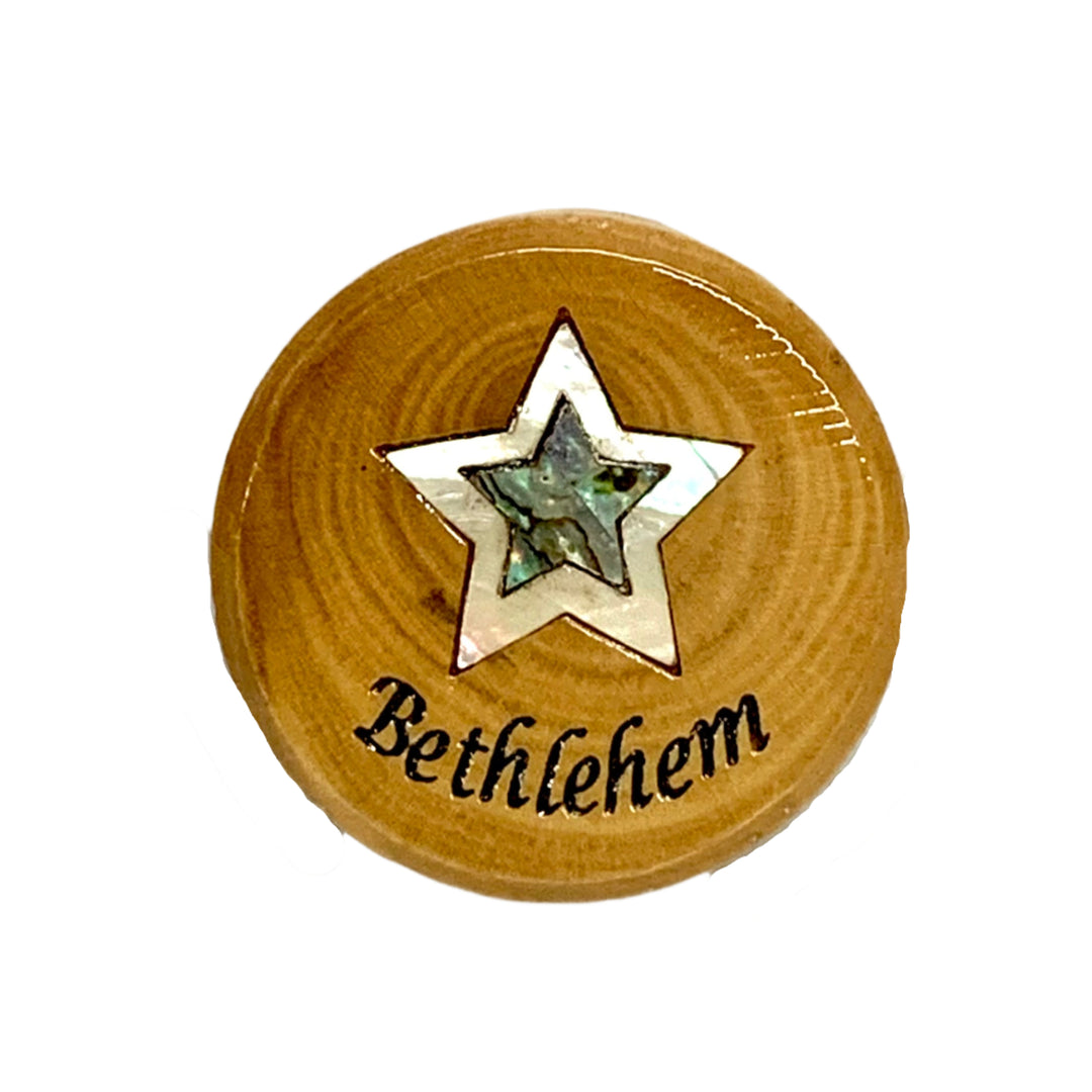Olive Wood Star Magnet
