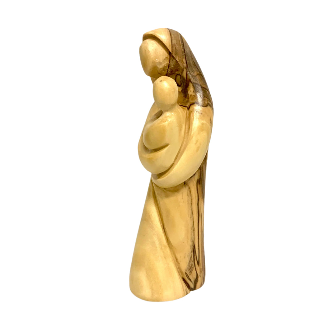 5.5" Olive Wood Madonna & Child Statue