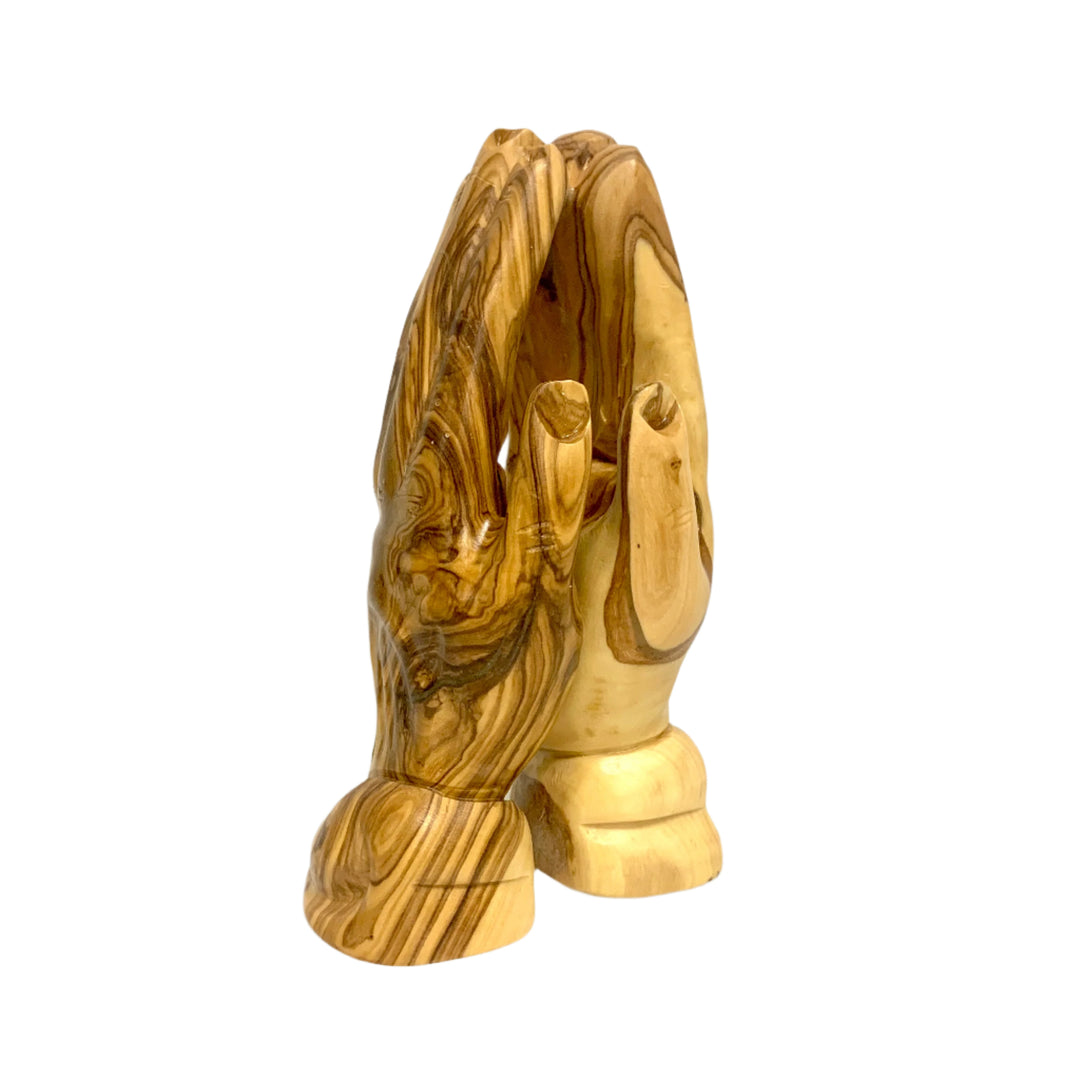 6.25" Olive Wood Praying Hands Statue