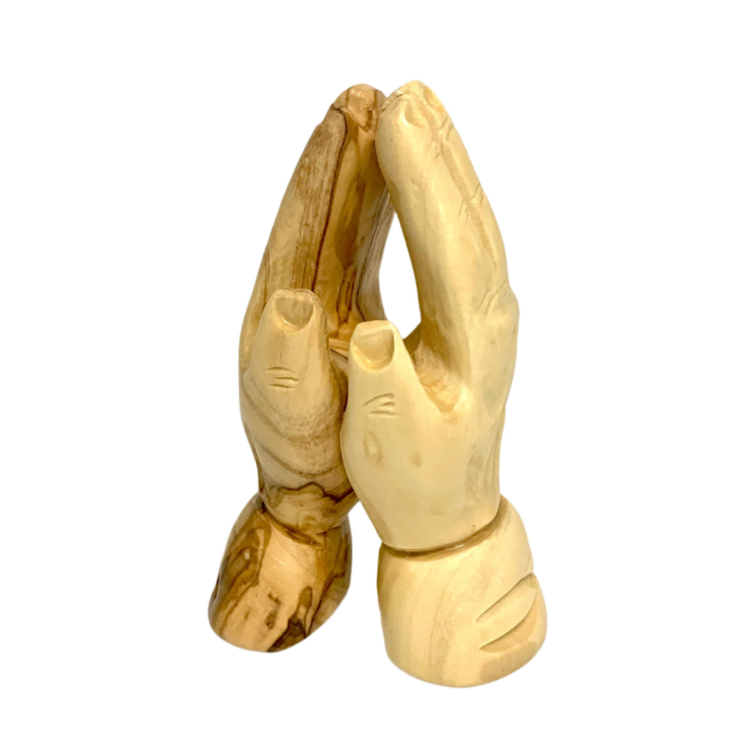 3.75" Olive Wood Praying Hands Statue