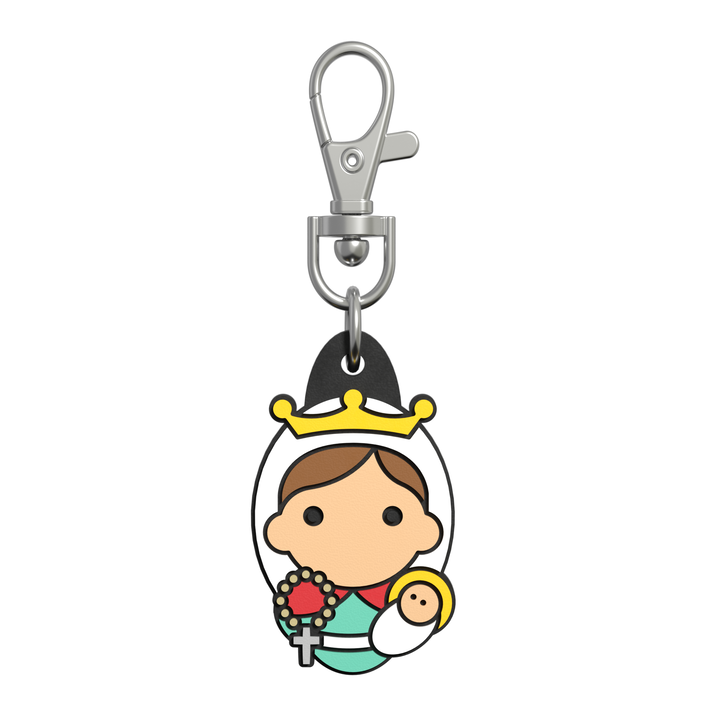 Our Lady of the Rosary Tiny Saint Charm