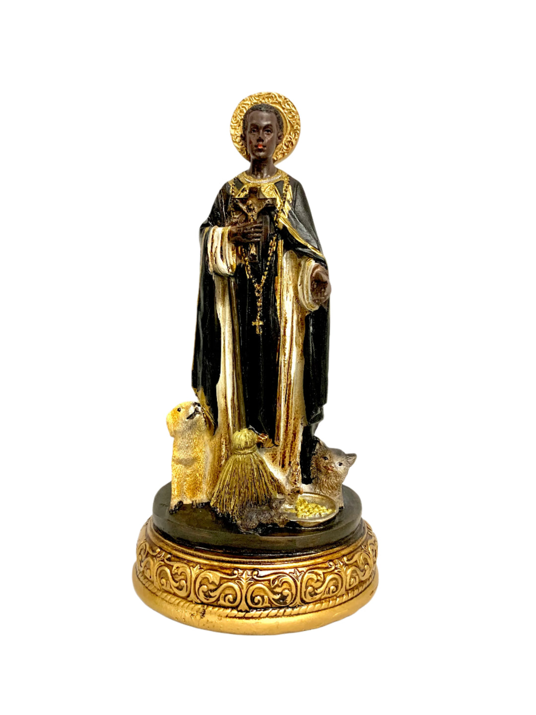 8" San Martin De Porres Statue