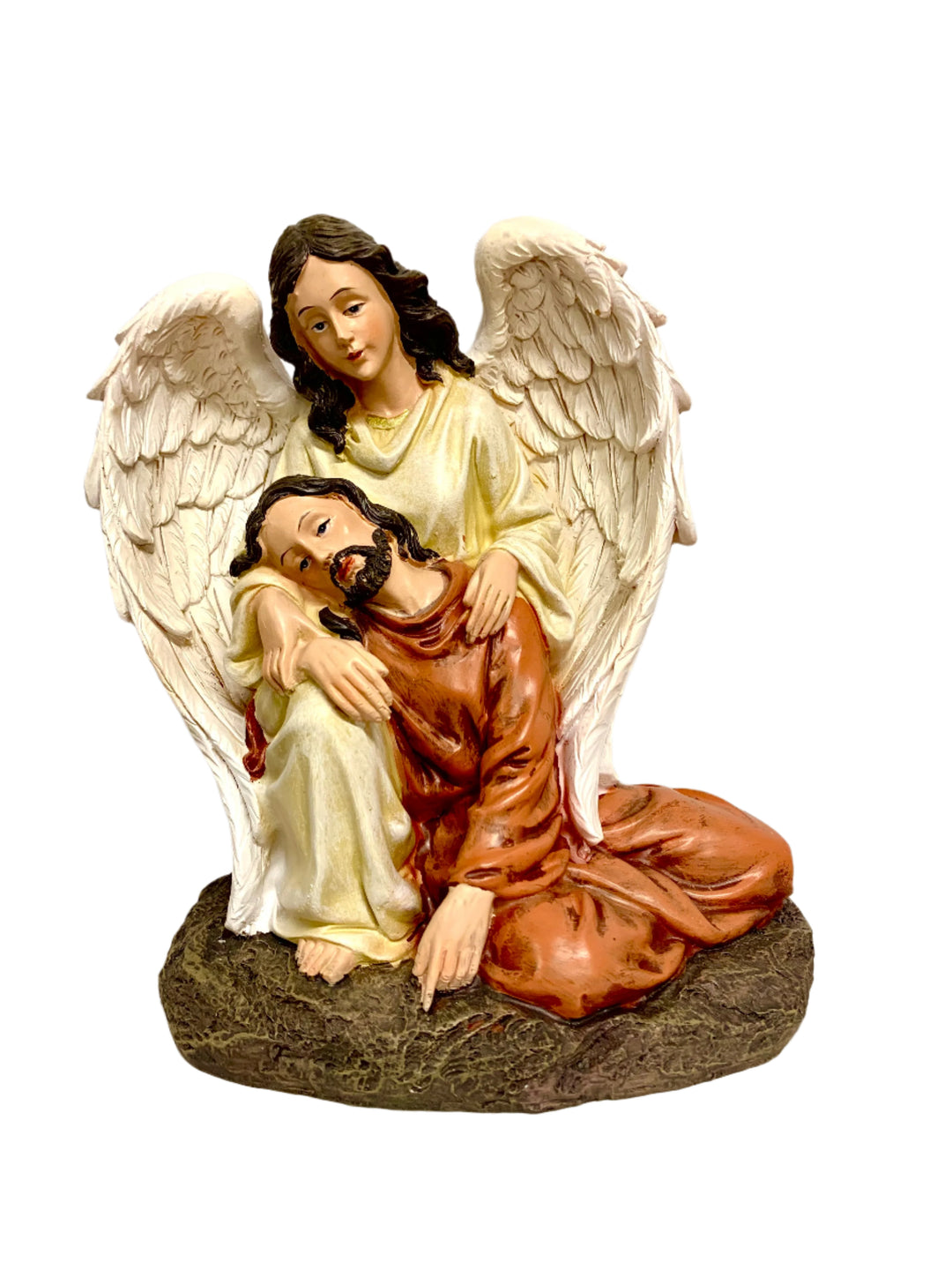 9" Angel Carrying Jesus Statue