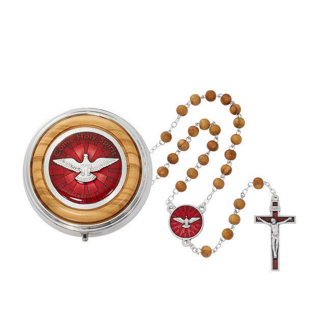 Olive Wood Confirmation Rosary