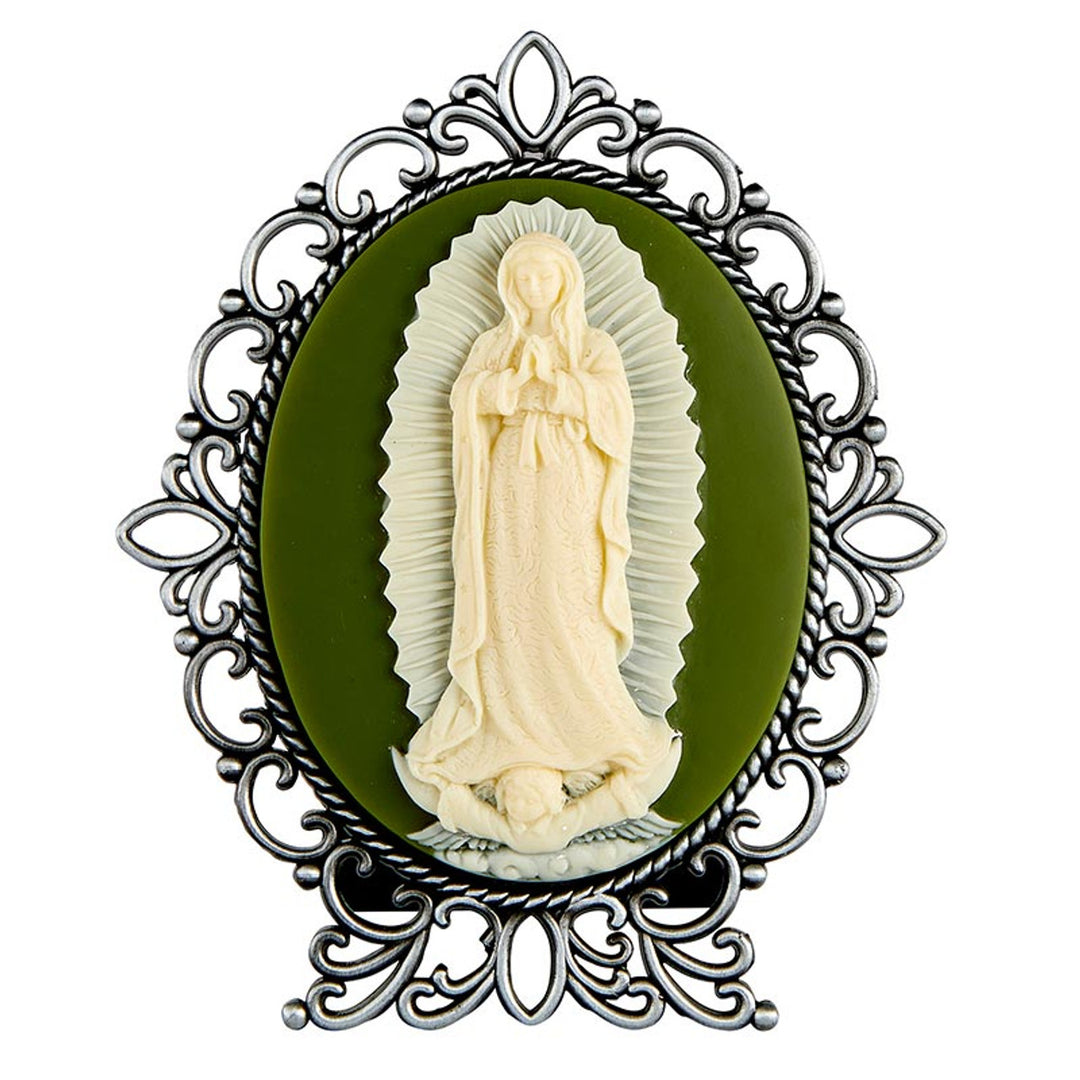 Our Lady of Guadalupe Cameo Desk Stand