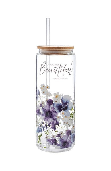8" Glass Tumbler - Altogether Beautiful