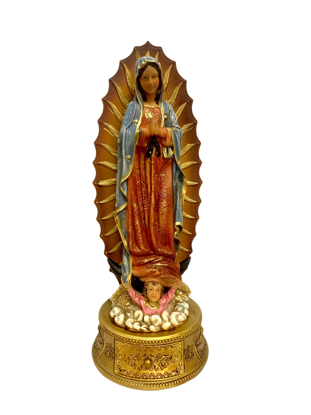 9" Our Lady of Guadalupe Statue with Rosary Drawer