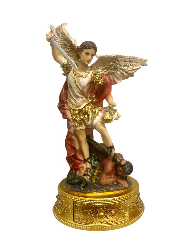 9" St. Michael Statue with Rosary Drawer