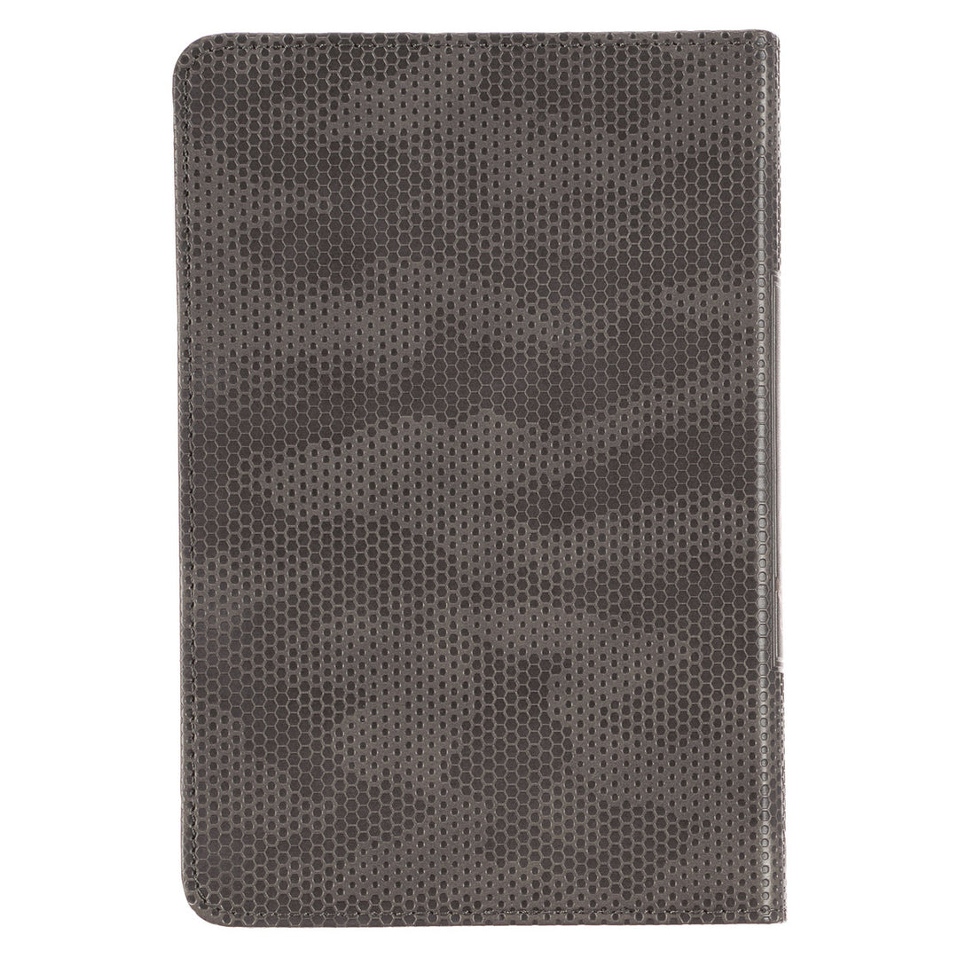 Brown Camo Faux Leather Pocket Devotional for Guys