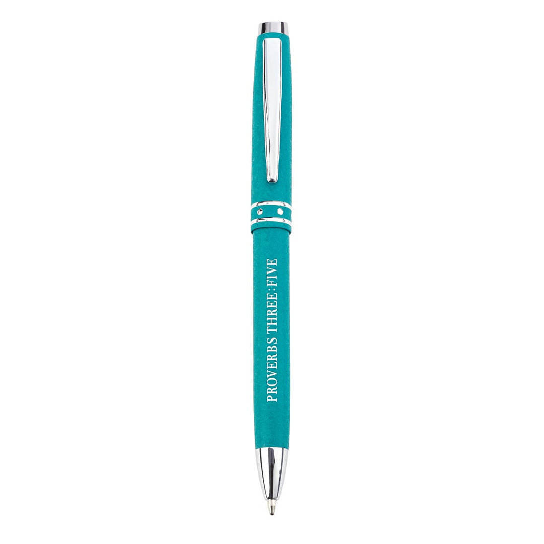 Trust In The Lord Teal Gift Pen – Proverbs 3:5