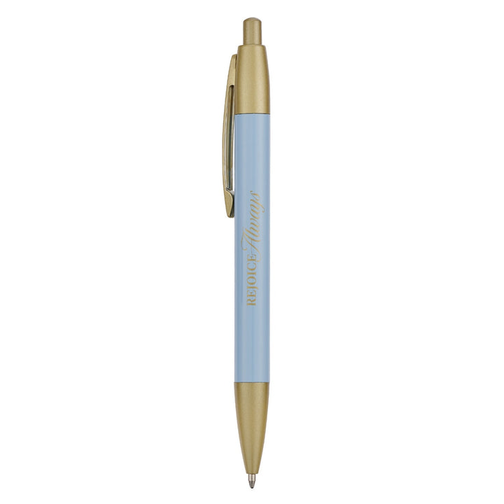 Rejoice Always Frosty Blue Classic Gift Pen - 1 Thessalonians 5:16