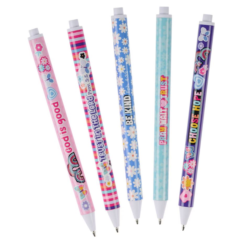 Shine for Jesus Blue Ink Ballpoint Pen Set