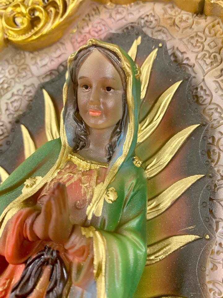 15" Our Lady of Guadalupe Motif Wall Plaque