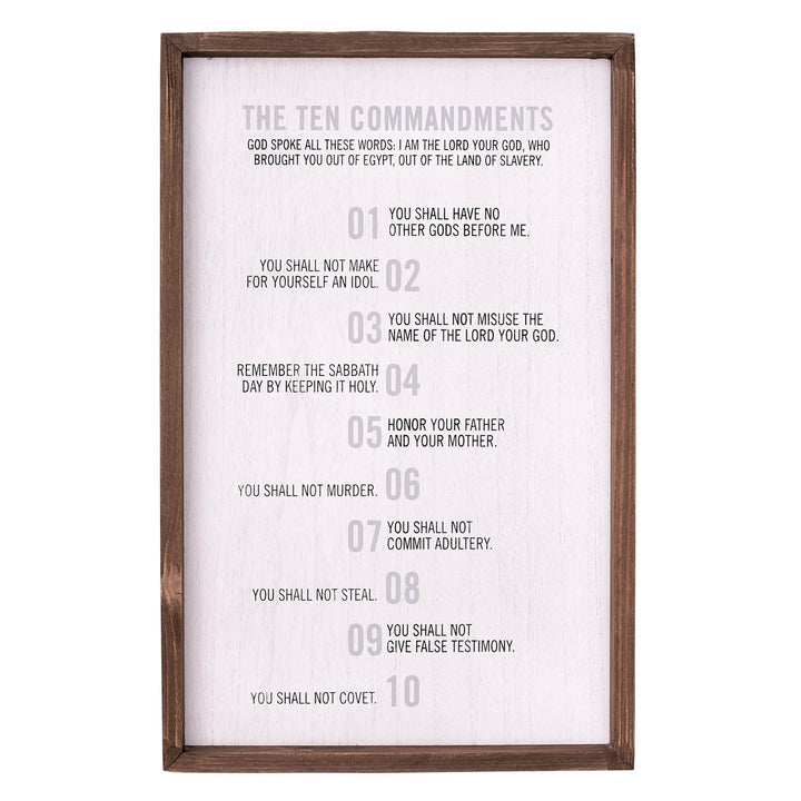 10 Commandments Wall Plaque - Exodus 20:2