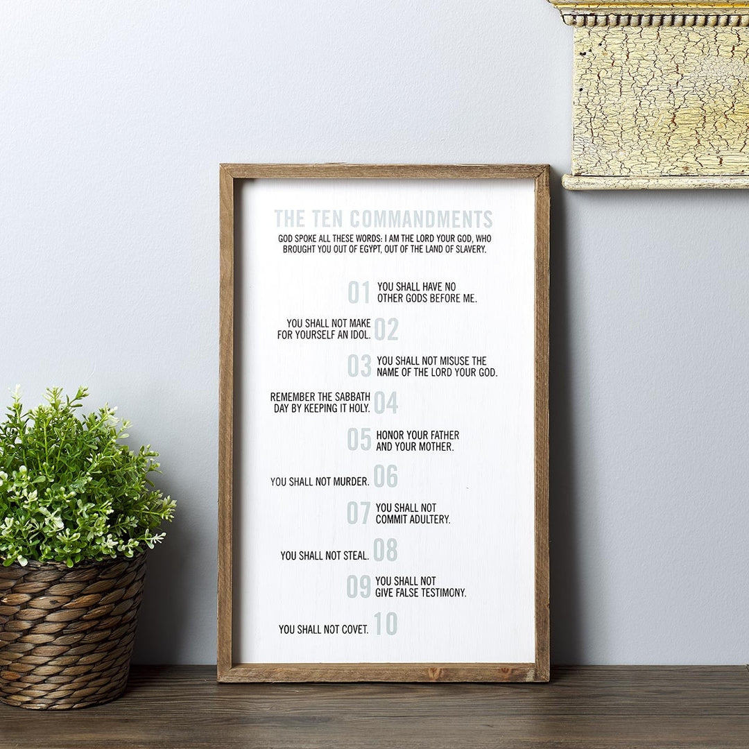 10 Commandments Wall Plaque - Exodus 20:2