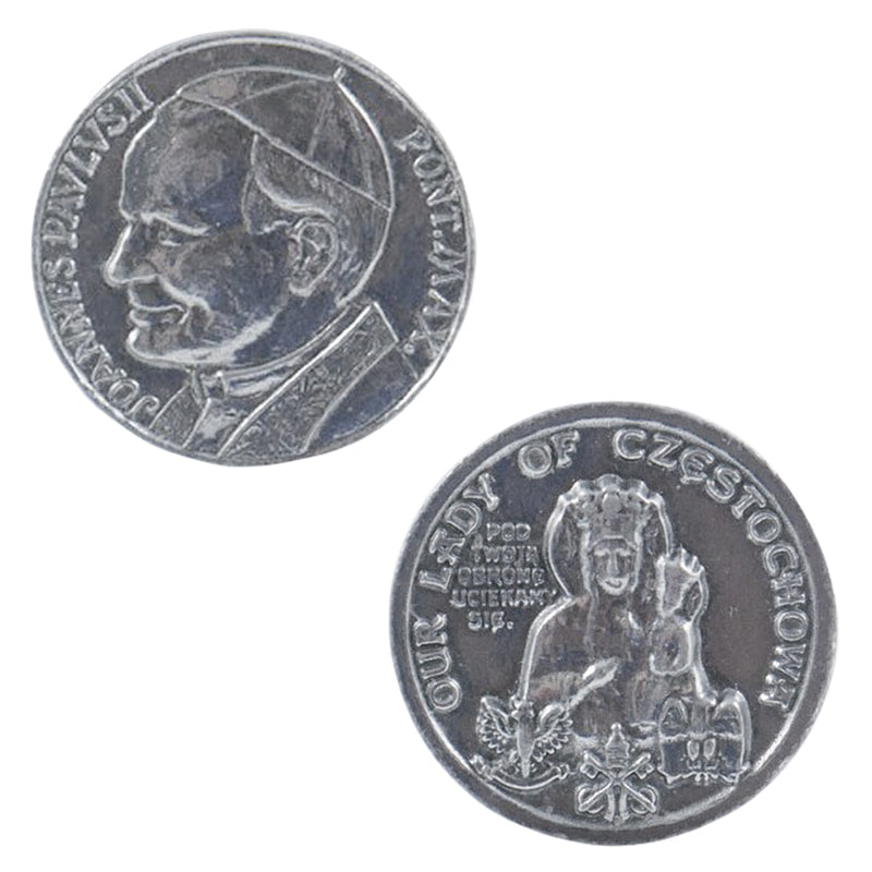 1" Pope John Paul II & Our Lady of Czestochowa Coin