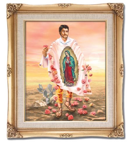 20" St. Juan Diego Gold Frame