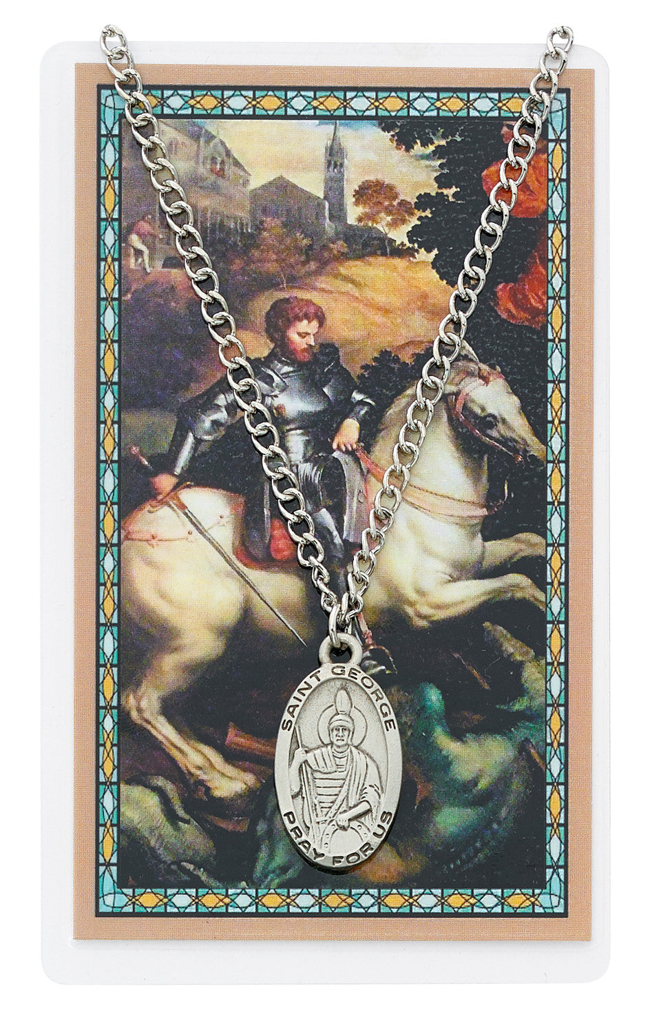 St. George Medal and Prayer Card Set