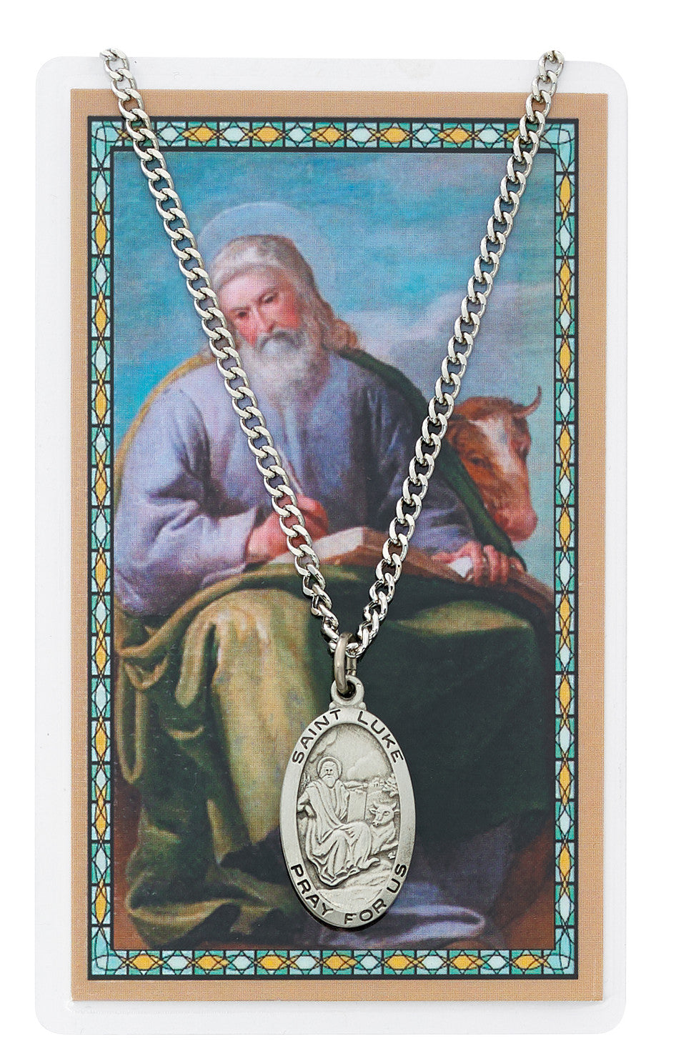 St. Luke Medal and Prayer Card Set