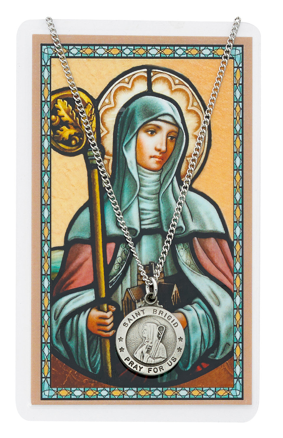 St. Brigid Medal and Prayer Card Set