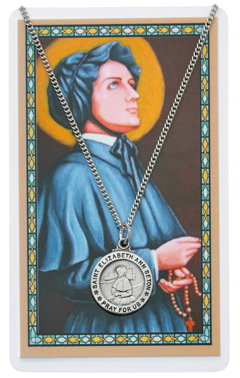 St. Elizabeth Ann Seton Medal and Prayer Card