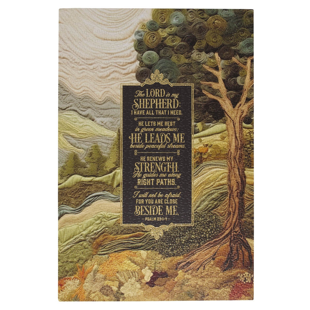 The Lord is My Shepherd 1000-piece Puzzle - Psalm 23:1-4