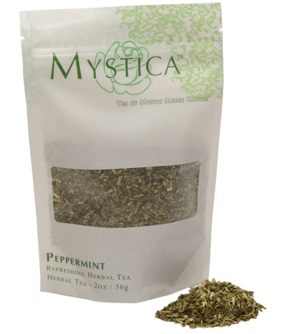 Mystic Monk Mystica Peppermint Herbal Tea - 2oz Bag