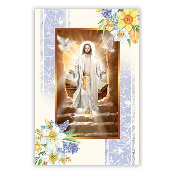 Jesus and Daffodils - Easter Card