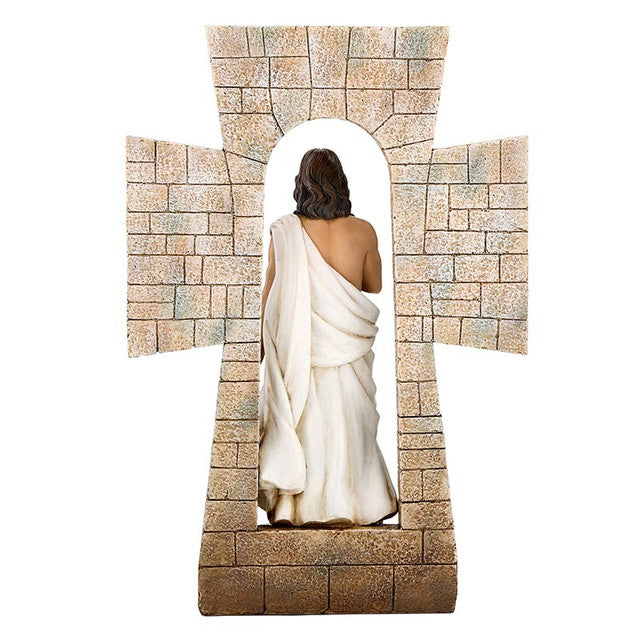 12" He is Risen Statue