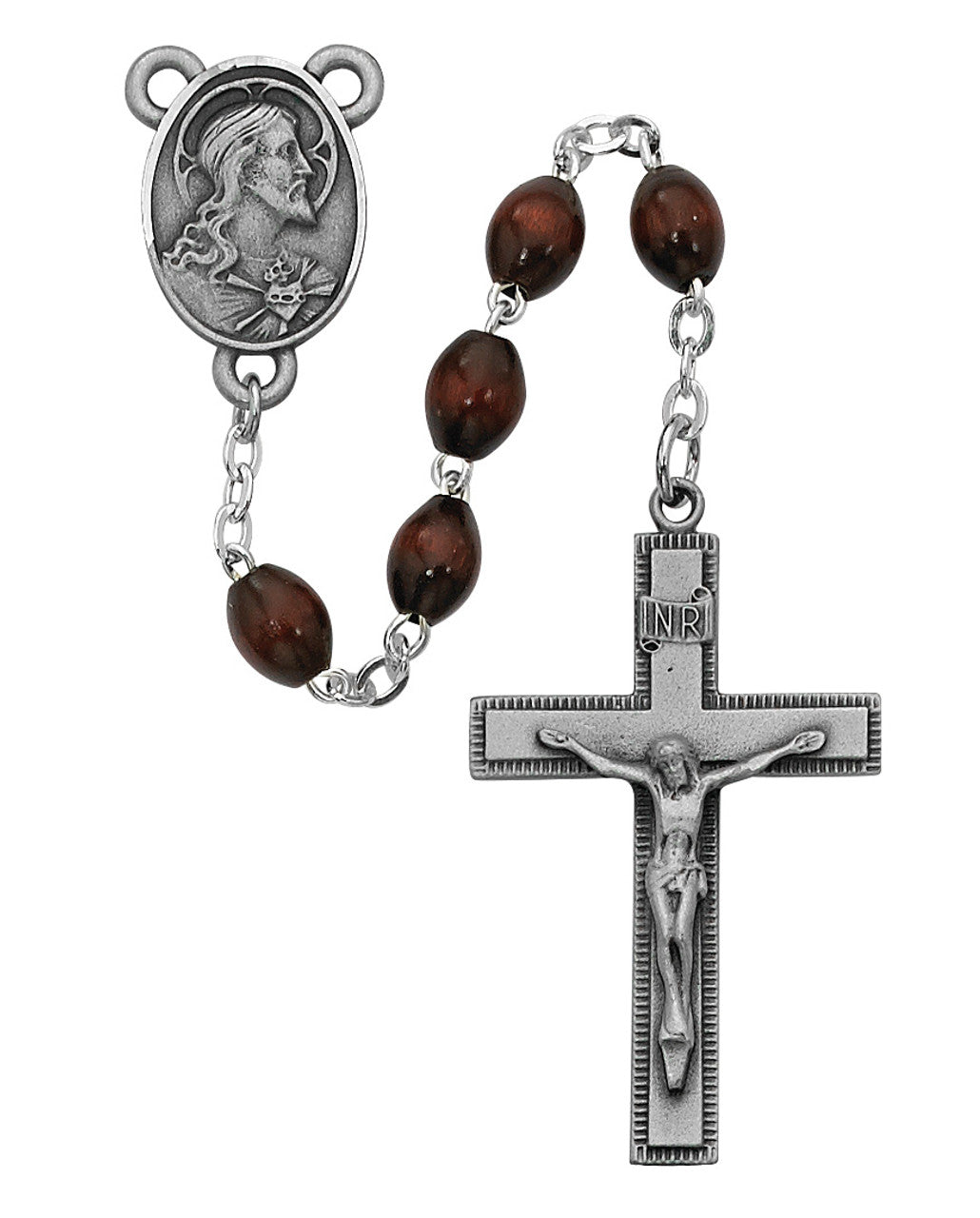 4 x 6 MM Brown Wood Rosary