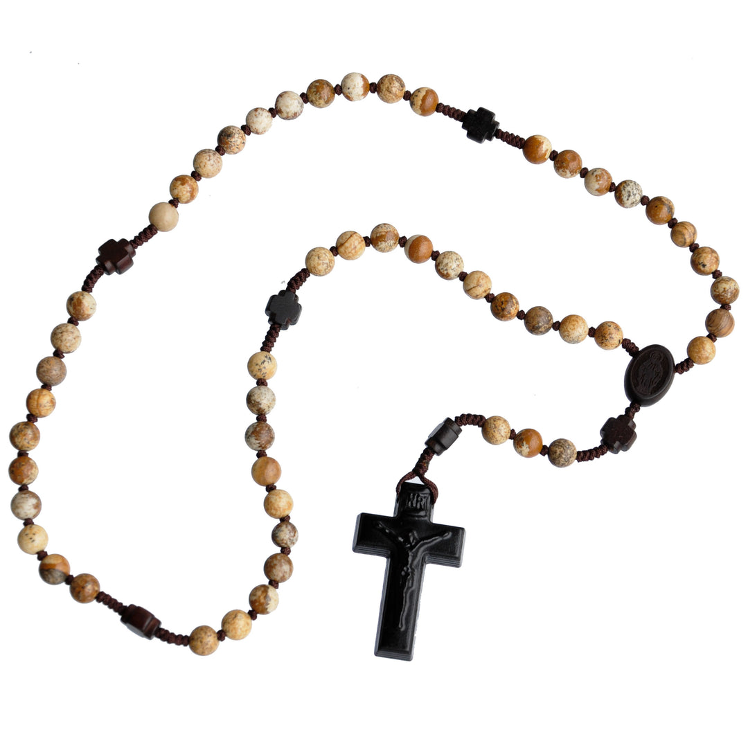 6mm Jasper/Jujube Wood Rosary