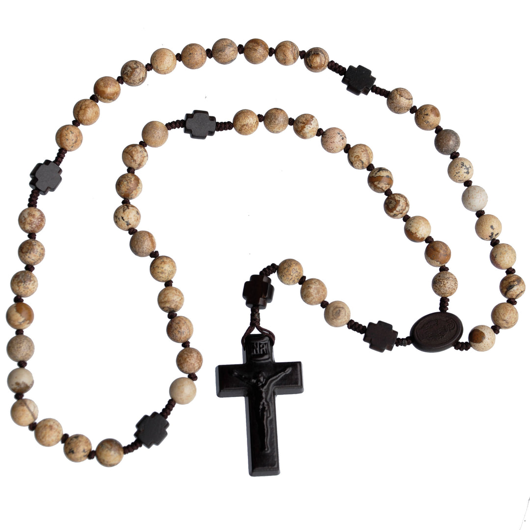 8mm Jasper/Jujube Wood Rosary