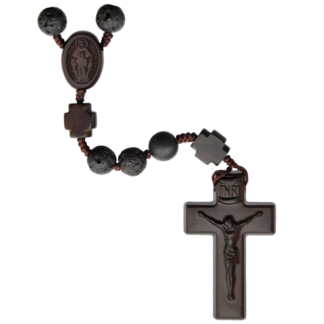 8mm Lava Rock/Jujube Wood Rosary