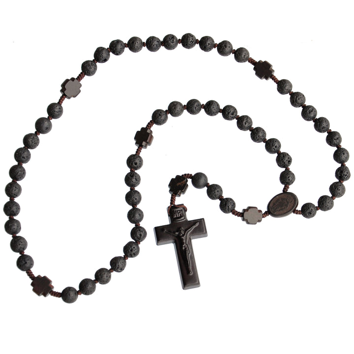 8mm Lava Rock/Jujube Wood Rosary