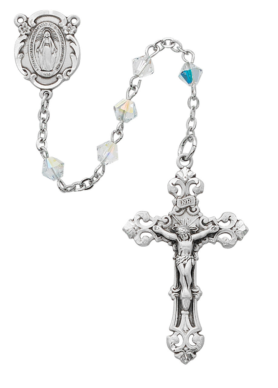 Rhodium Crystal Swarovski Rosary