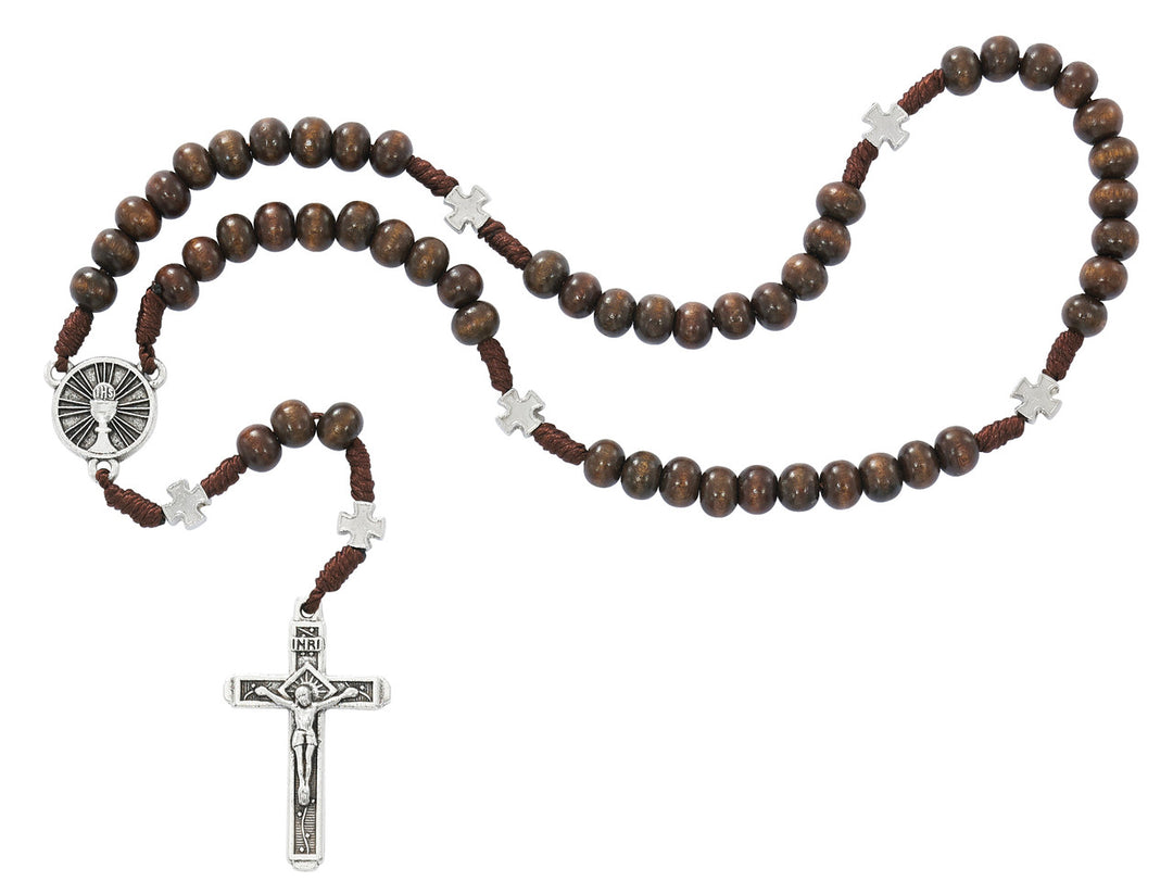 Brown Corded Communion Rosary