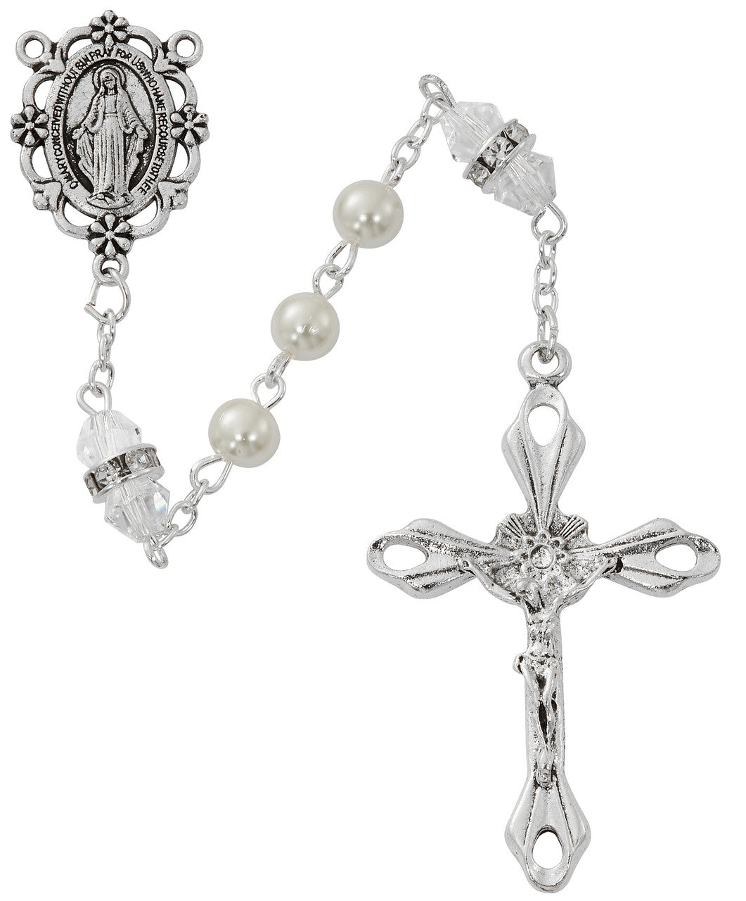 Pearl and Crystal Rosary