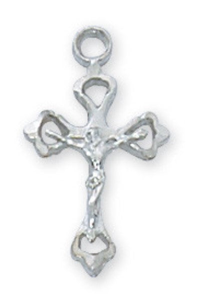 16"-18" Silver Crucifix Necklace
