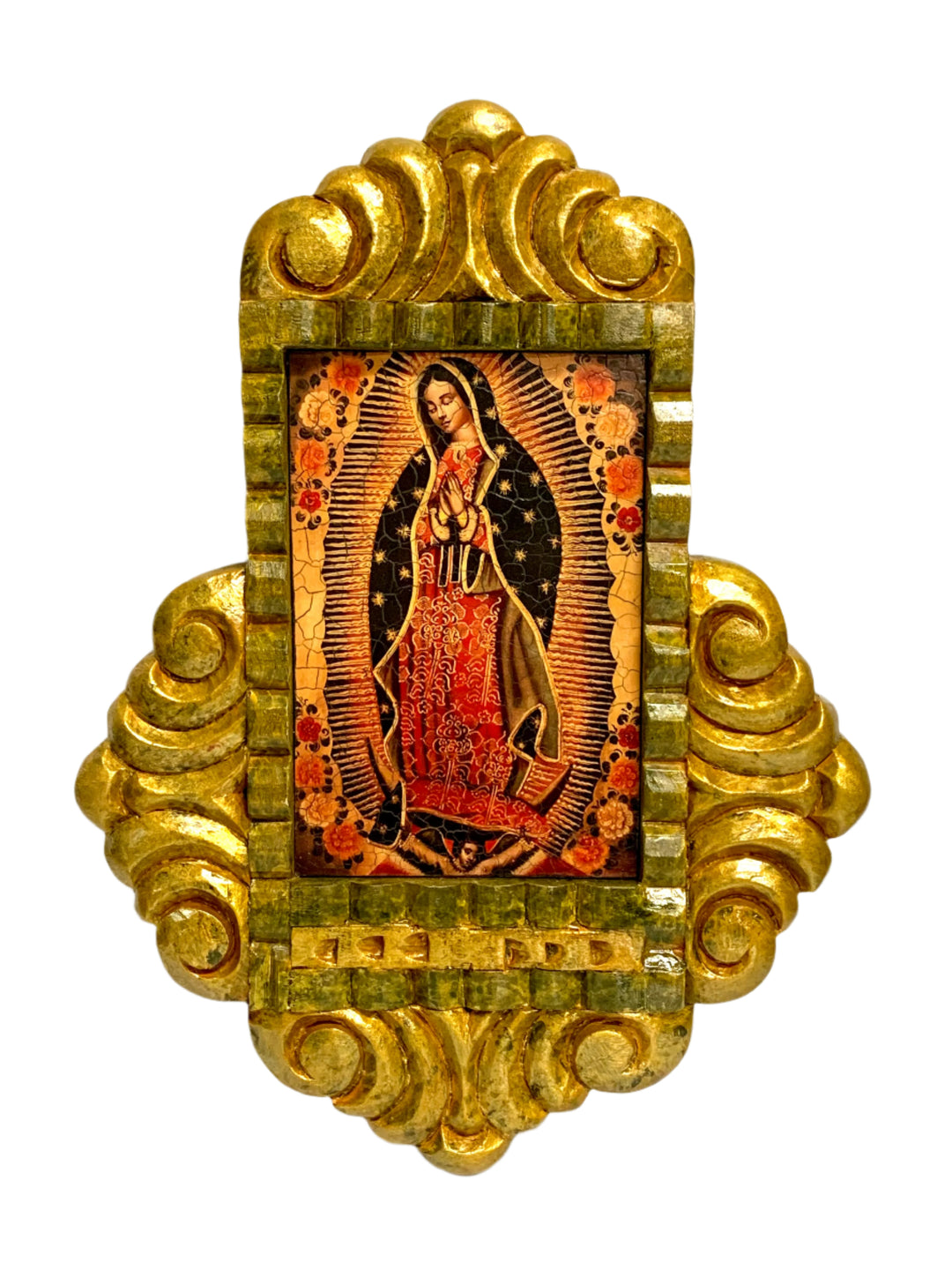 12" Wooden Baroque Retablo