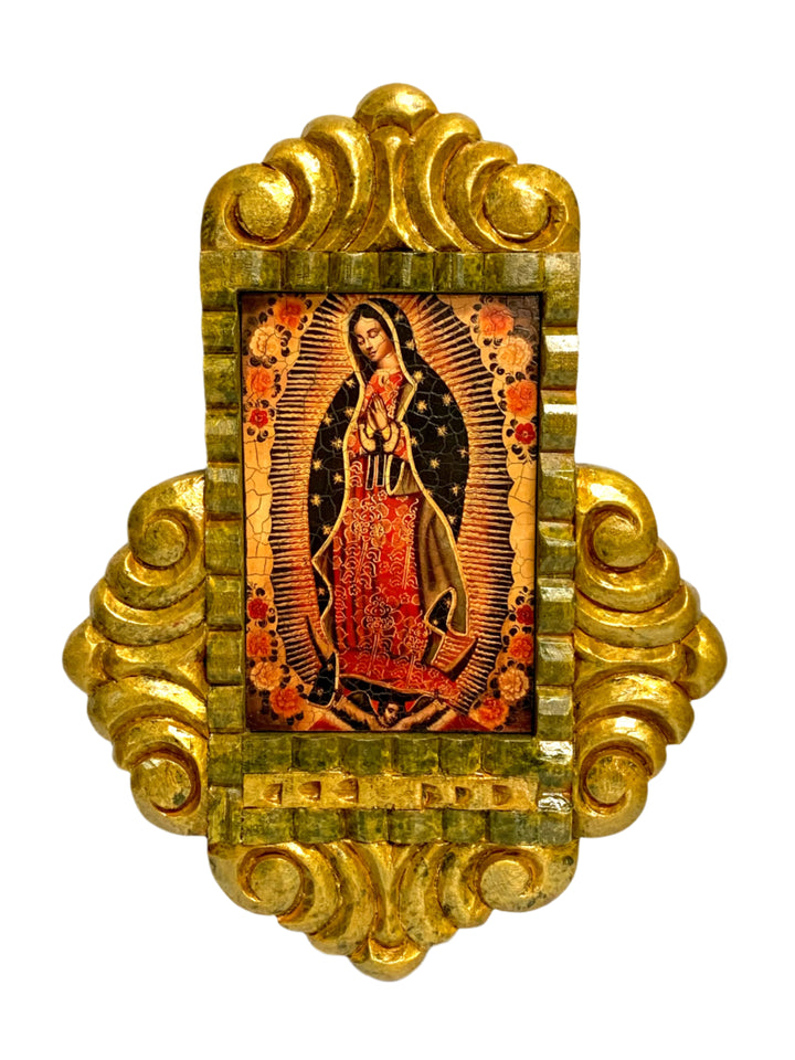 12" Wooden Baroque Retablo