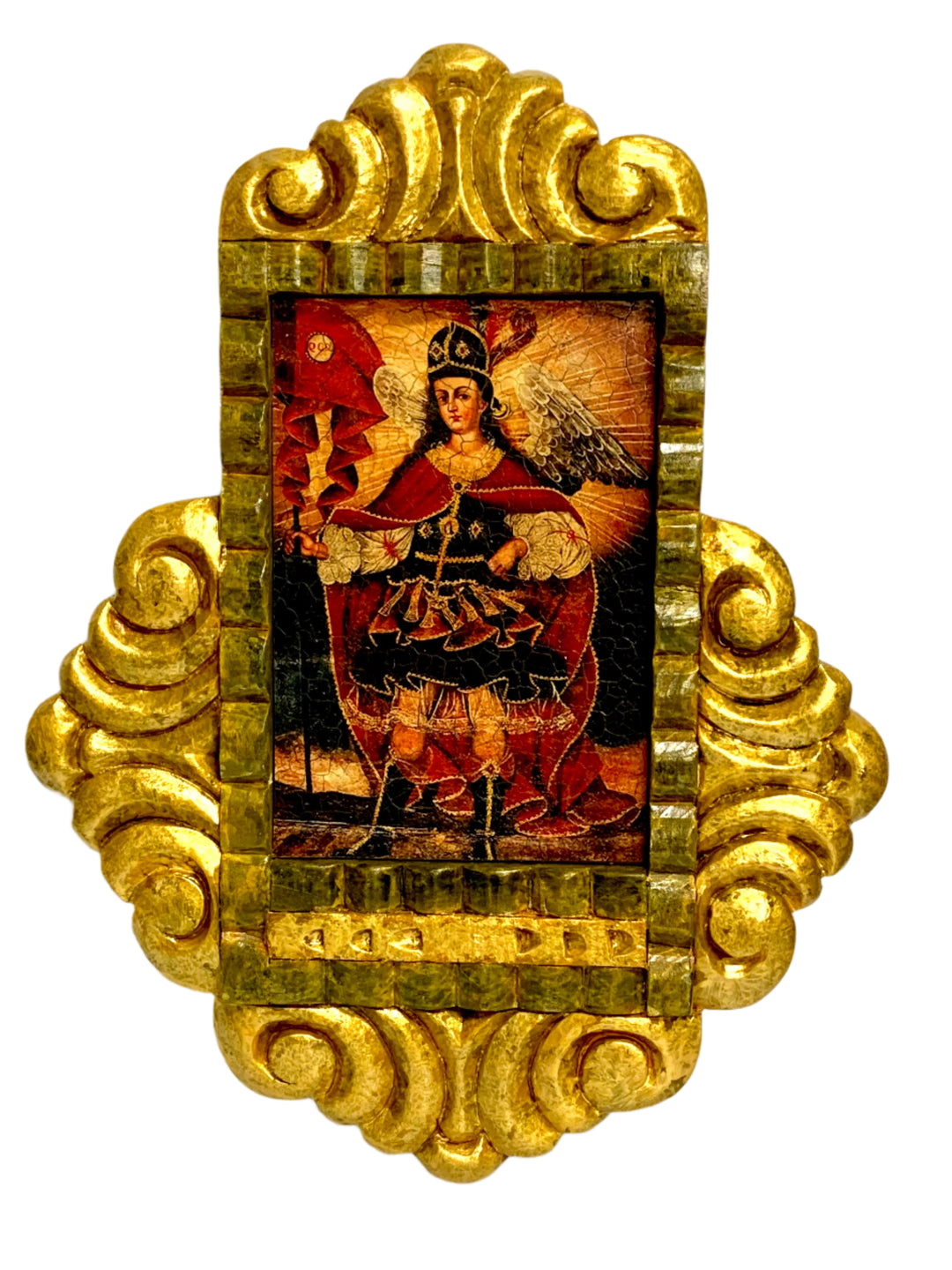 12" Wooden Baroque Retablo