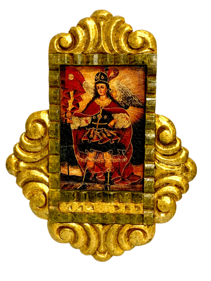 12" Wooden Baroque Retablo