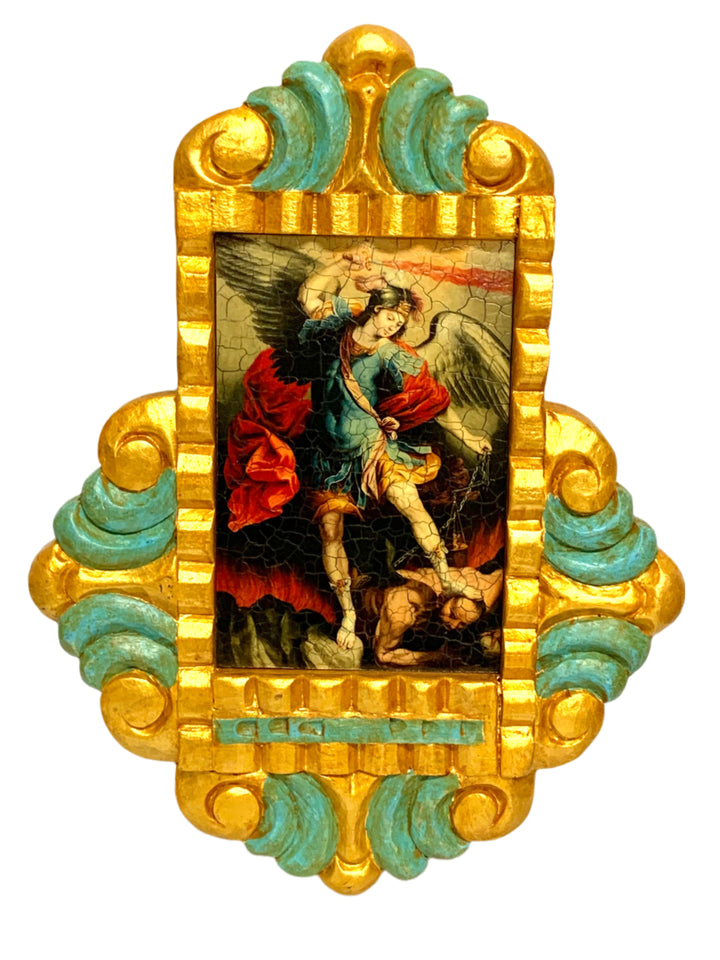 12" Wooden Baroque Retablo