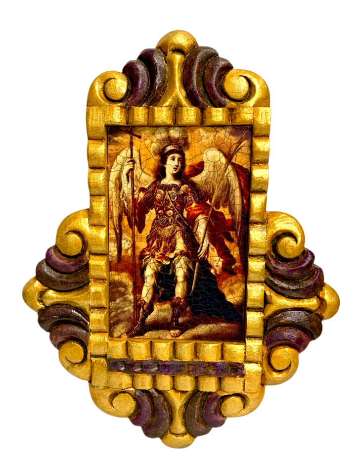12" Wooden Baroque Retablo