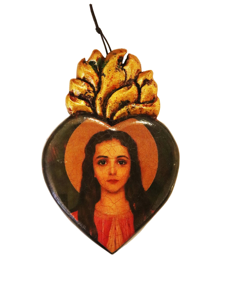 6.25" Wooden Heart Retablo