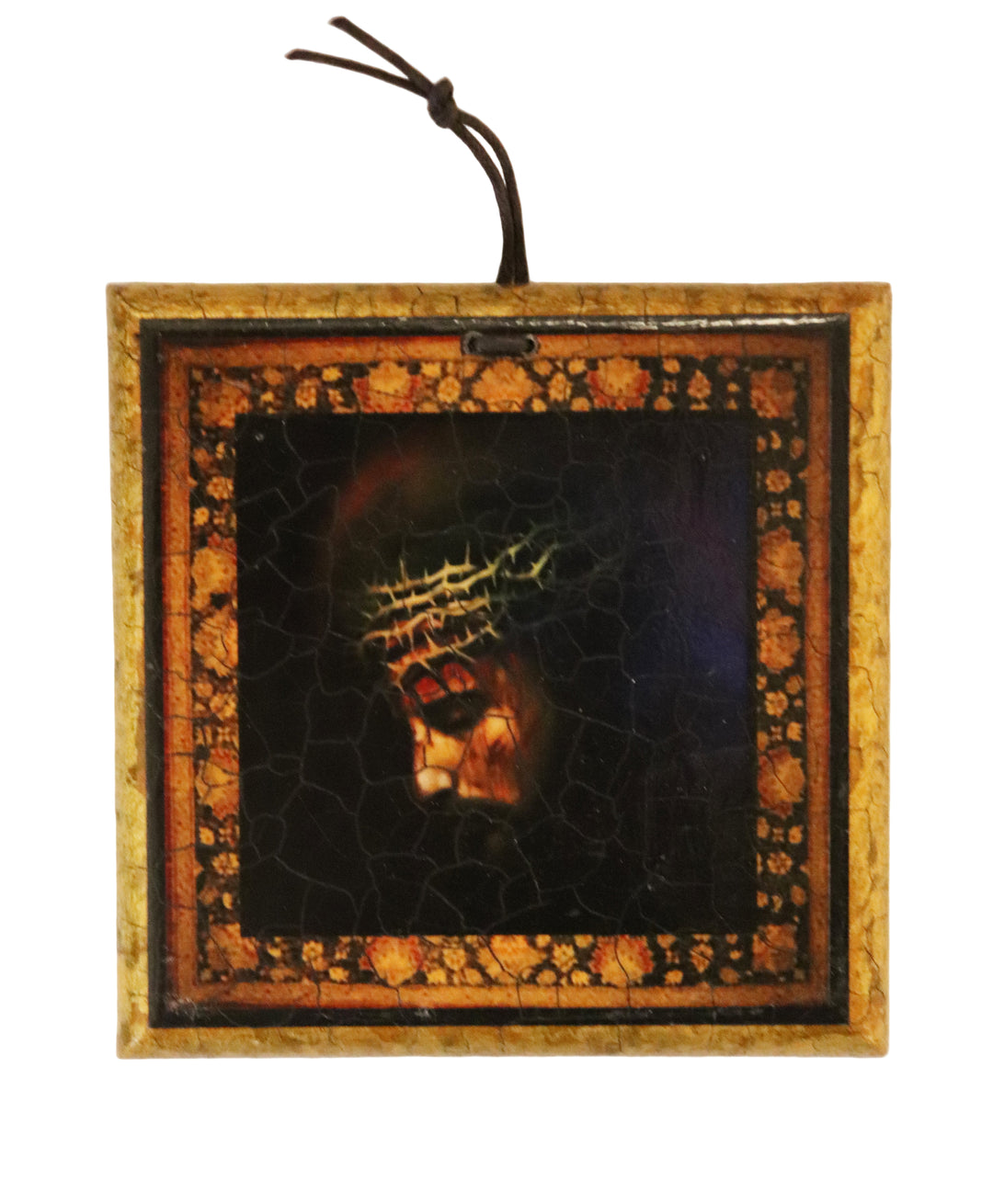 3.5" Mini Square Wooden Retablo